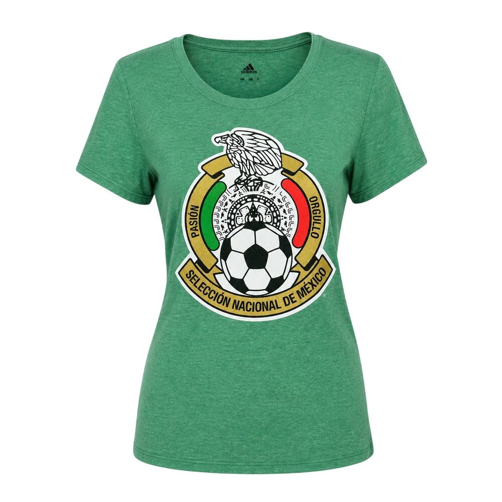 Adidas Mexico El Tri Green Soccer Tee Large 2015 Seleccion Mexicana